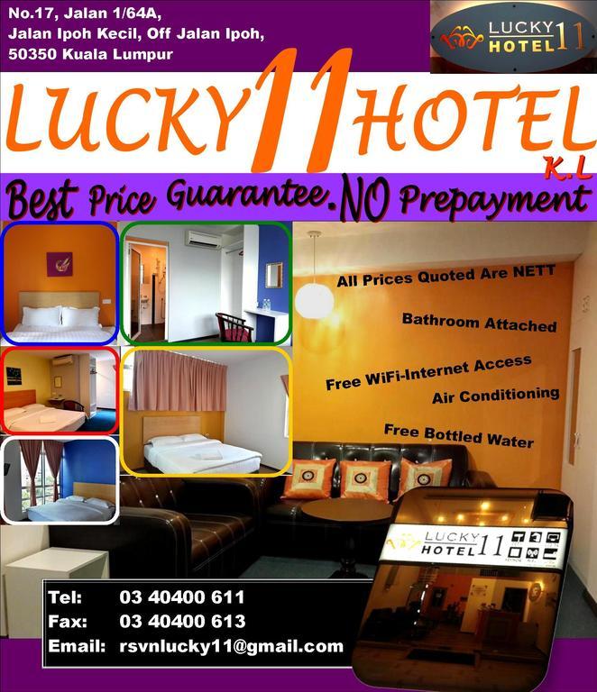 Lucky 11 Hotel Kuala Lumpur Exterior foto